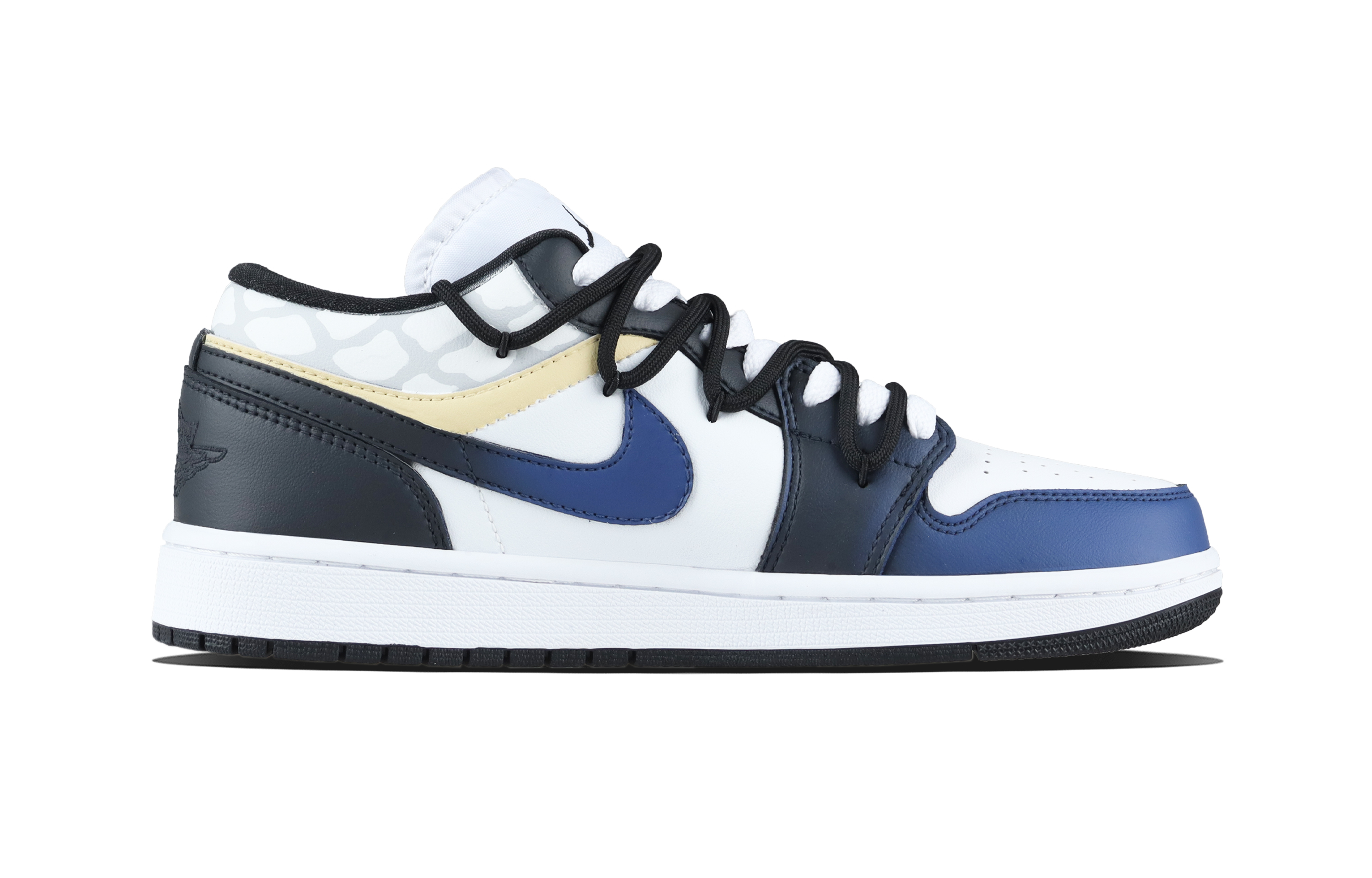 Jordan Air Jordan 1 Obanai Iguro Low top Vintage Basketball Shoes Unisex Blue