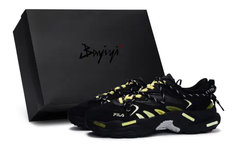 FILA Fern 2 Low top Chunky Sneakers Women's Black Yellow