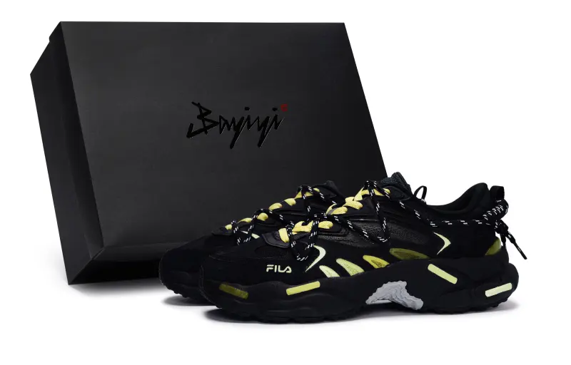 FILA Fern 2 Low top Chunky Sneakers Women's Black Yellow