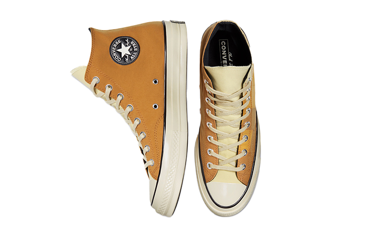 Кеды Converse 1970s (бежево-бело-желтые) — Бежевыйбелый / жёлтый — фото 4