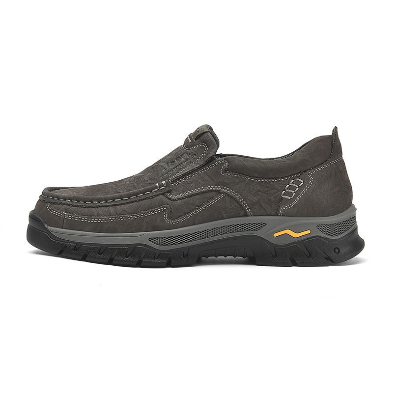 Jeep Top Grain Cow Leather Low top Mountaineering Hiking Shoes Men’s