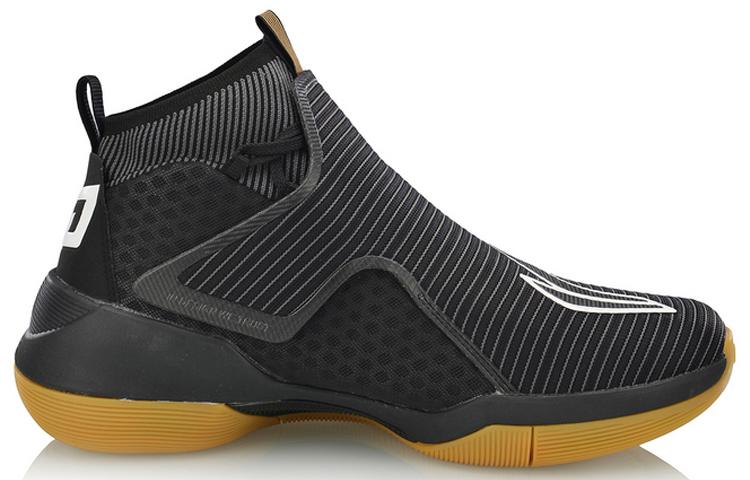 Li Ning YuShuai 12 Textile, Synthetic Leather, TPU Cushioning Slip Resistant Abrasion Resistant Coverage High top
