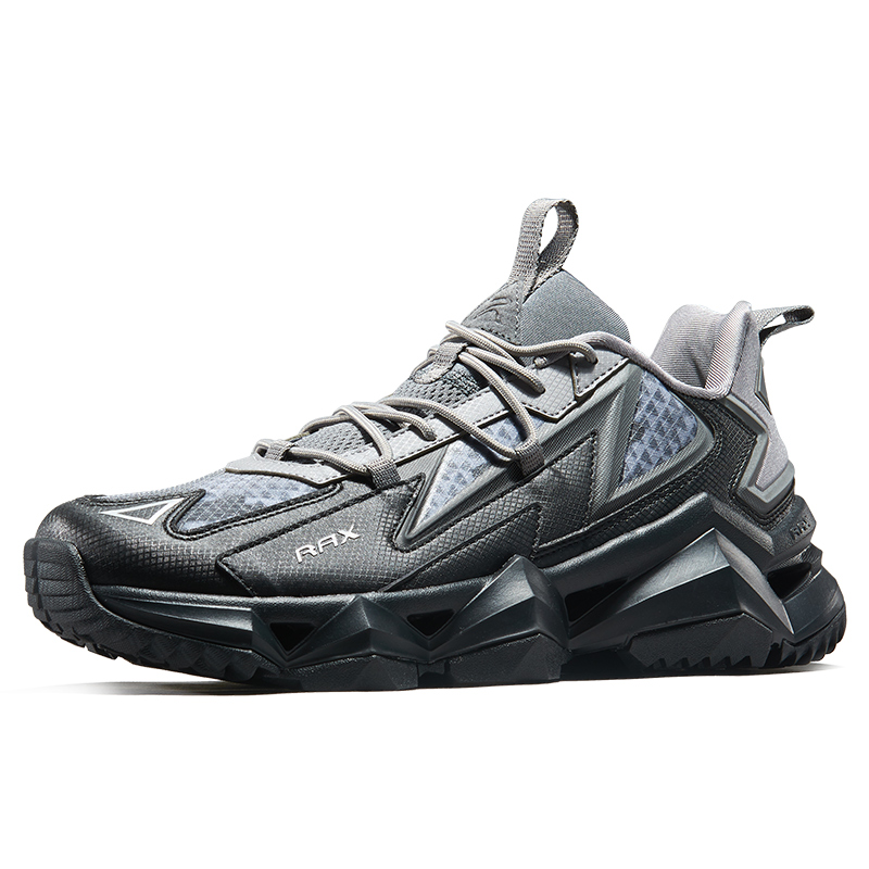 RAX Lightweight Cushioning Low top Outdoor Shoes Men’s Black Gray
