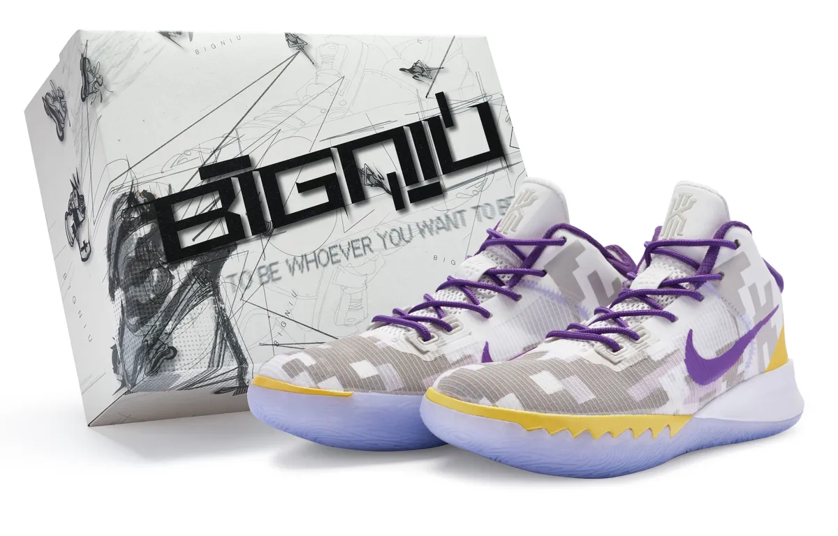 Nike Flytrap 4 811 Manufacturing, Digital Purple Gold Camouflage, Special Shoe Box Slip Resistant Abrasion Resistant
