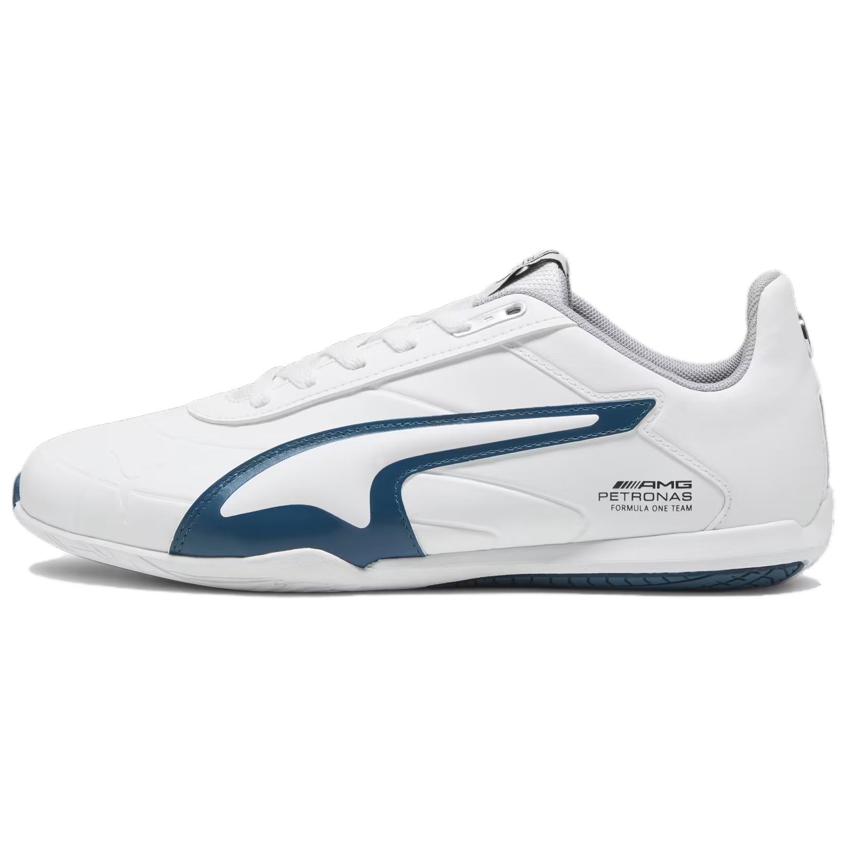 PUMA Mercedes Amg Petronas Motorsport Tune Cat Comfortable Low top Training Shoes Men's White