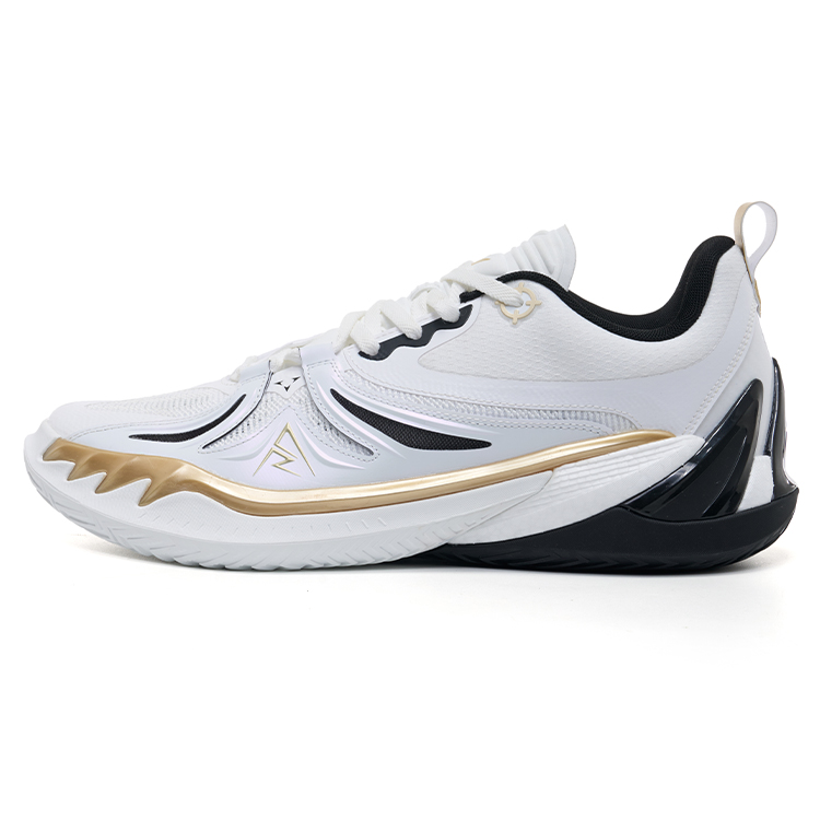 RIGORER Reeves III AR3 Hitman shock-absorbing, non-slip, wear-resistant, breathable, rebound traction, low-top, sizzling technology basketball shoes, same style for men and women, white