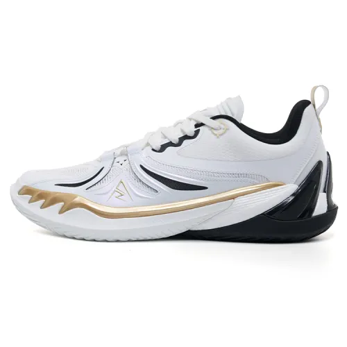 RIGORER Reeves III AR3 Hitman shock-absorbing, non-slip, wear-resistant, breathable, rebound traction, low-top, sizzling technology basketball shoes, same style for men and women, white