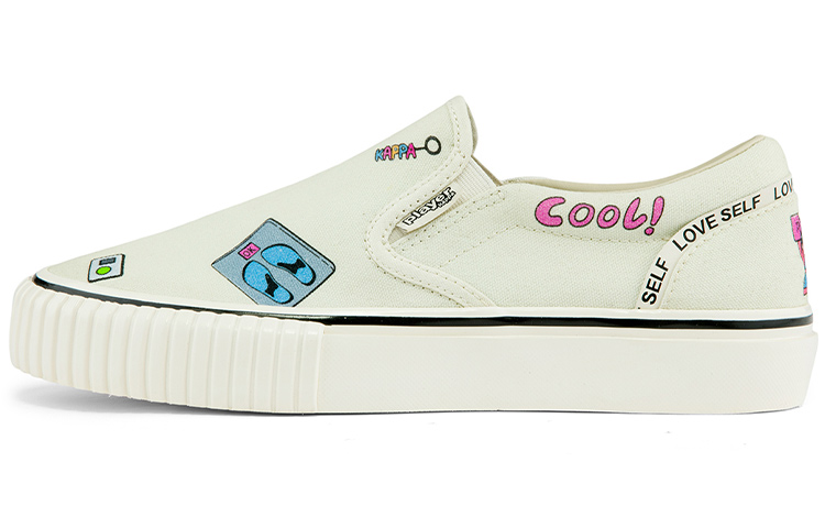 Kappa Player Collection Zhao Diyu Collaboration Wear resistant And Lightweight Low top Canvas Shoes Women's White