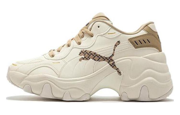Puma Pulsar Wedge Low White Brown Women's