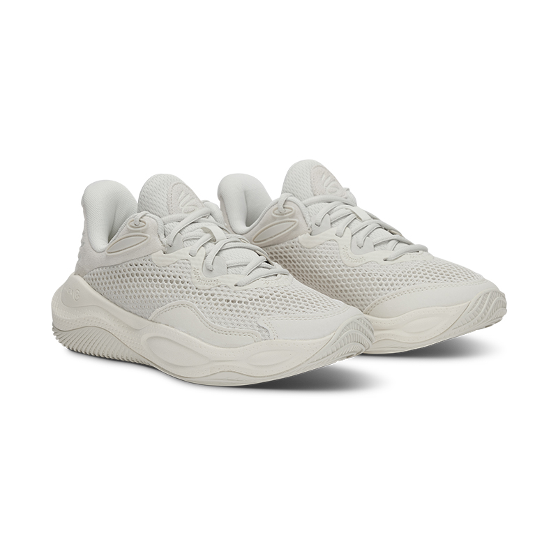 Under Armour Curry Splash 24 Abrasion Resistant Breathable Low top Basketball Shoes Unisex White
