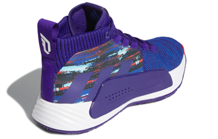 Мужские кроссовки adidas D lillard 5 Gca (сине-фиолетовый) — фото 3