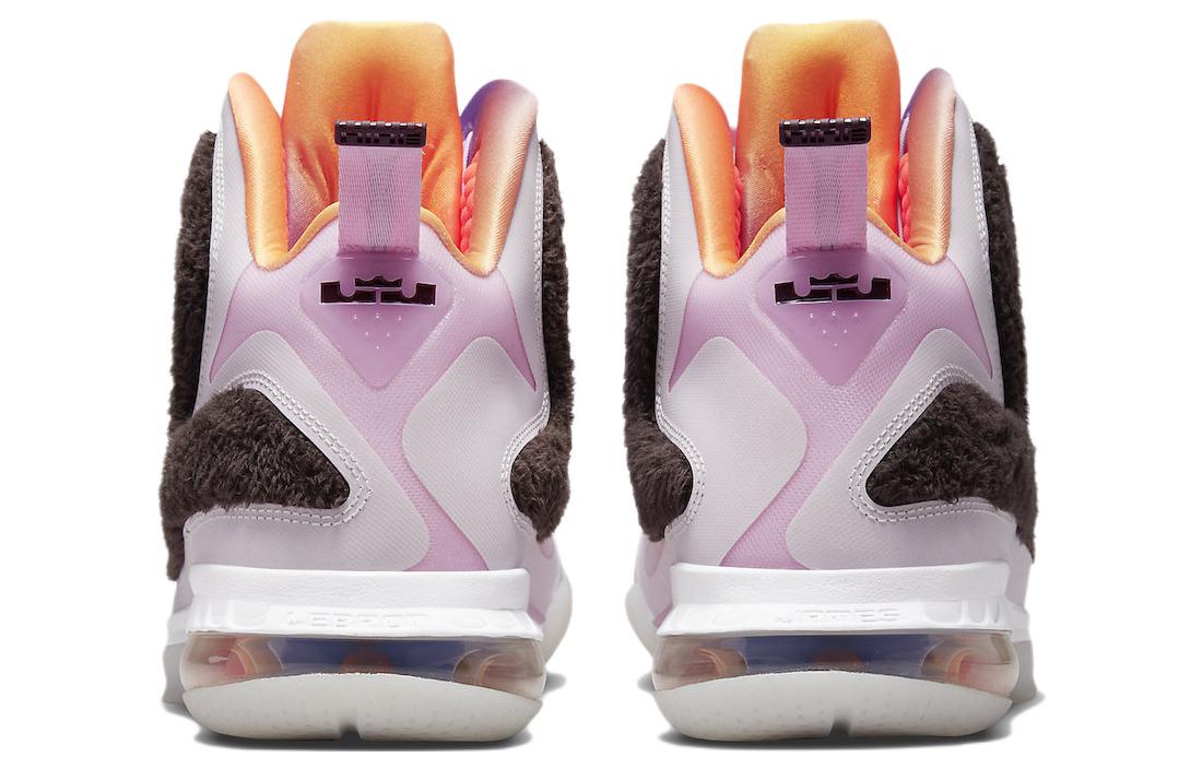 Мужские кроссовки Nike Lebron 9 "Regal Pink" (розово-коричневые) — Розовый / коричневый — фото 5