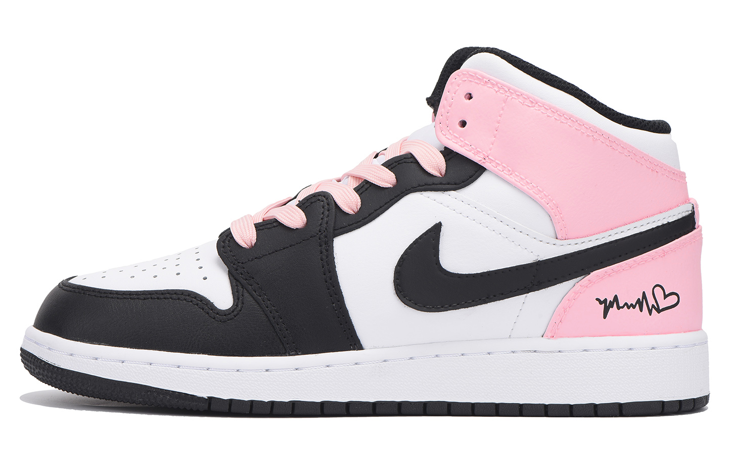 Jordan Air Jordan 1 Slip Resistant Coverage Low top Vintage Basketball Shoes Women’s Pink