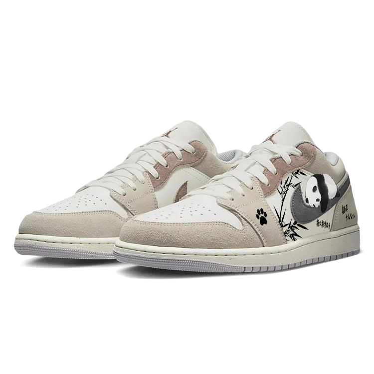 Jordan Air Jordan 1 Black White, Mommy Love Cushioning Slip Resistant Low top Vintage Basketball Shoes Unisex Brown