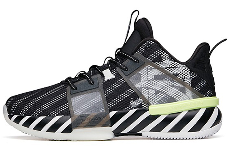 Anta Impact 1 Mid top Leather Cushioning Slip Resistant Abrasion Resistant Performance Basketball Shoes Men’s