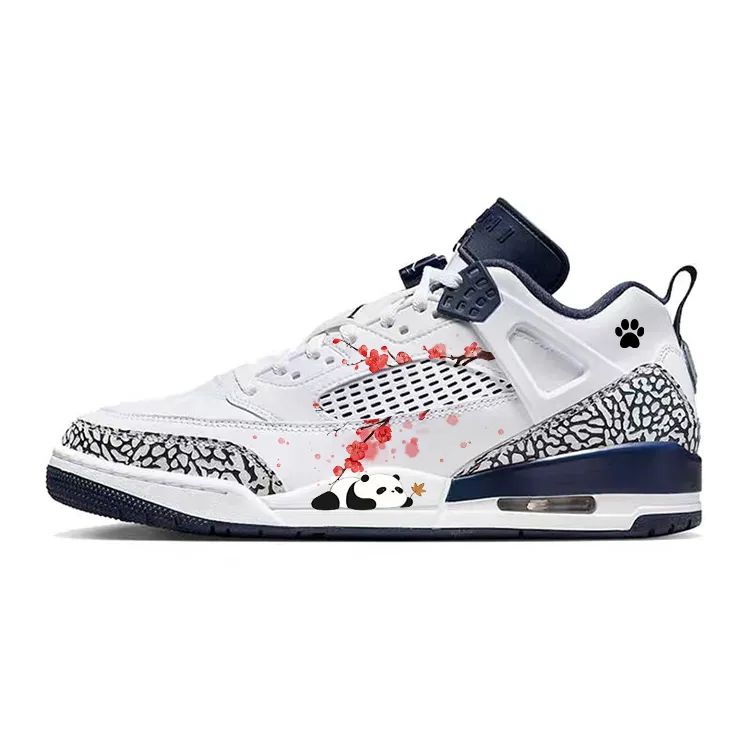 Jordan Spizike Red Plum And Wax Plum, Panda Lying On Its Stomach Abrasion Resistant Slip Resistant Low top