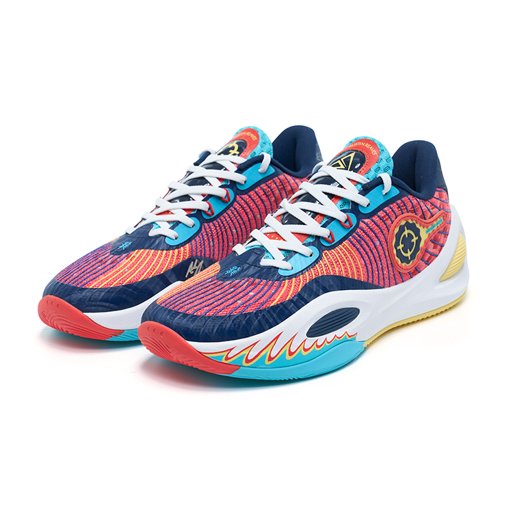 RIGORER Reaves 1 Cushioning Slip Resistant Abrasion Resistant Low top Basketball Shoes Men’s Blue Red