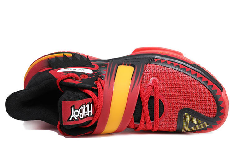 PEAK Flash 2 Generation Basketball Shoes Men’s Mid Top Red/Black