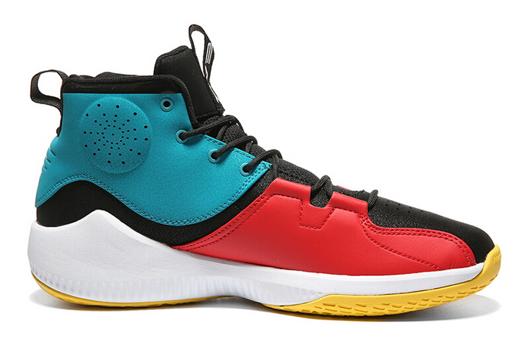 PEAK Comfortable Slip Resistant, Abrasion Resistant, Lightweight High top Basketball Shoes Men’s Blue Red White