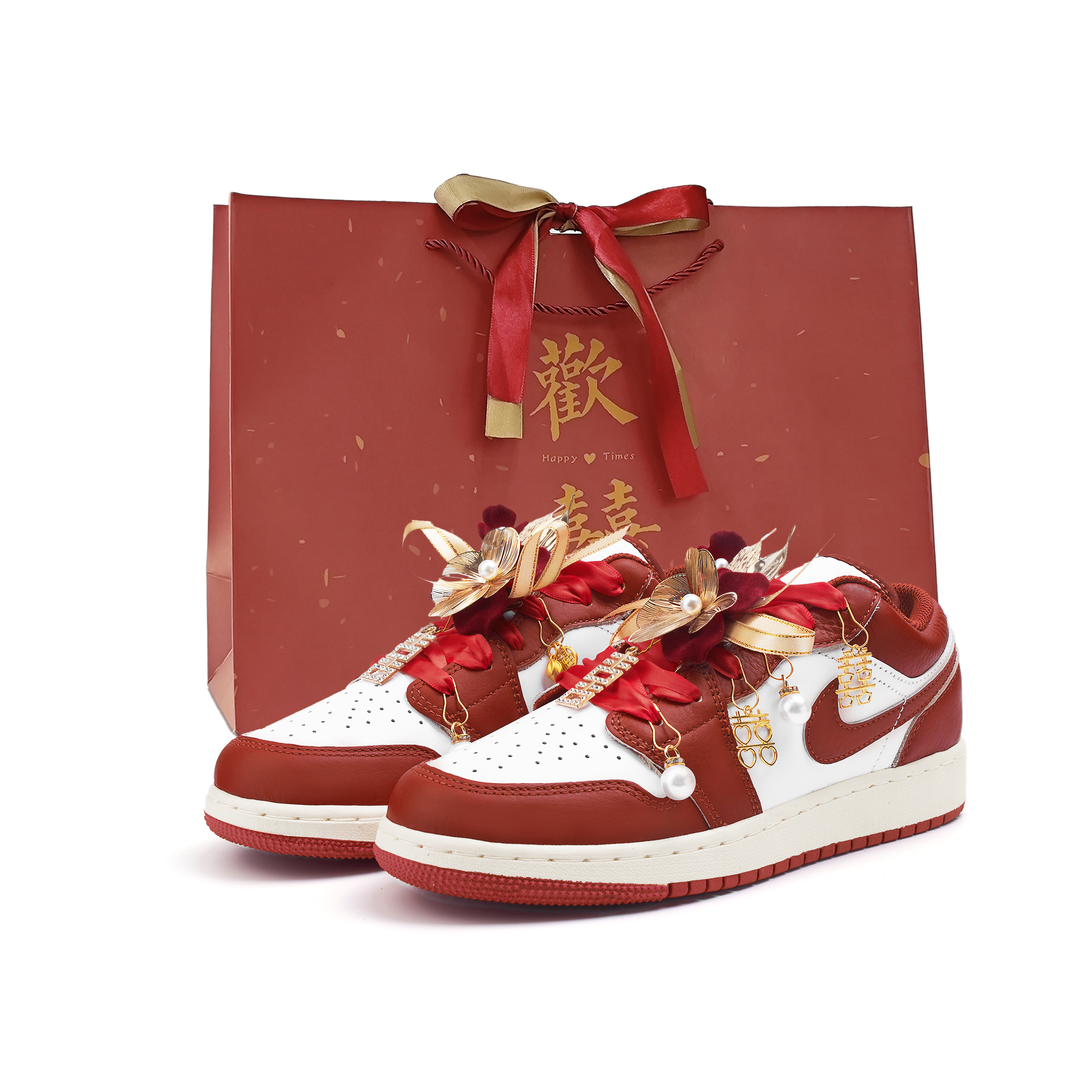 Jordan Air Jordan 1 Low top Vintage Basketball Shoes Women’s Red
