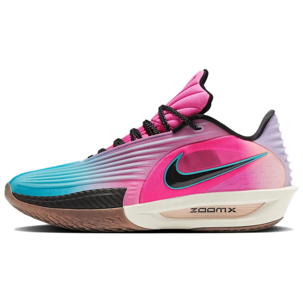 Nike G.T. Cut 3 Slip Resistant Abrasion Resistant Low top Basketball Shoes Unisex Blue Pink Asian Version
