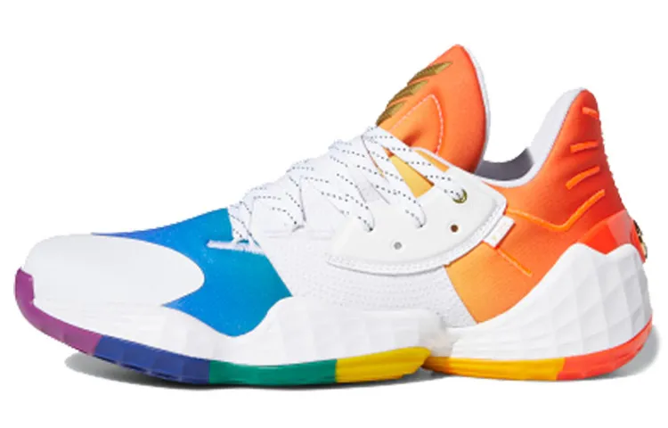 Adidas Harden Vol. 4 Cushioning Abrasion Resistant Low top Performance Basketball Shoes Men's