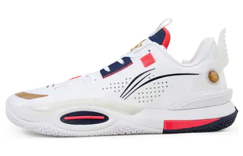 LiNing Li Ning City 10 fabric leather practical sports comfort non-slip wear-resistant low-top basketball shoes men's white Guangdong Hongyuan Wilms exclusive color