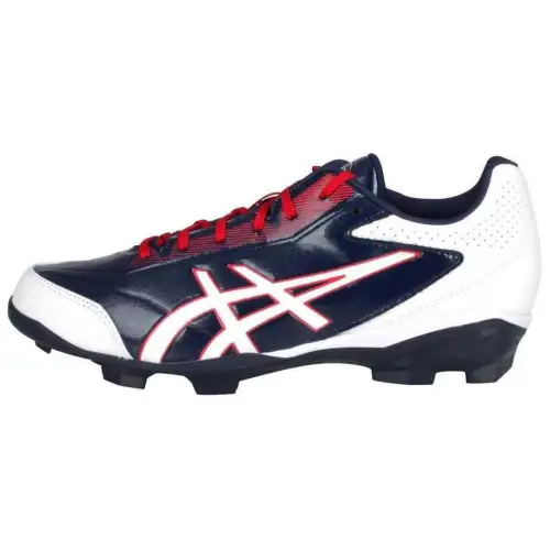 Asics Abrasion Resistant Abrasion Resistant Low top Training Shoes Men's White Dark Blue Red