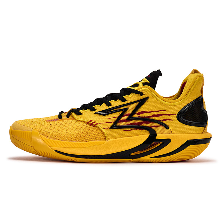 361° BIG3 6.0 Pro Cushioning Slip Resistant Support Mid top Basketball Shoes Unisex Vintage Yellow