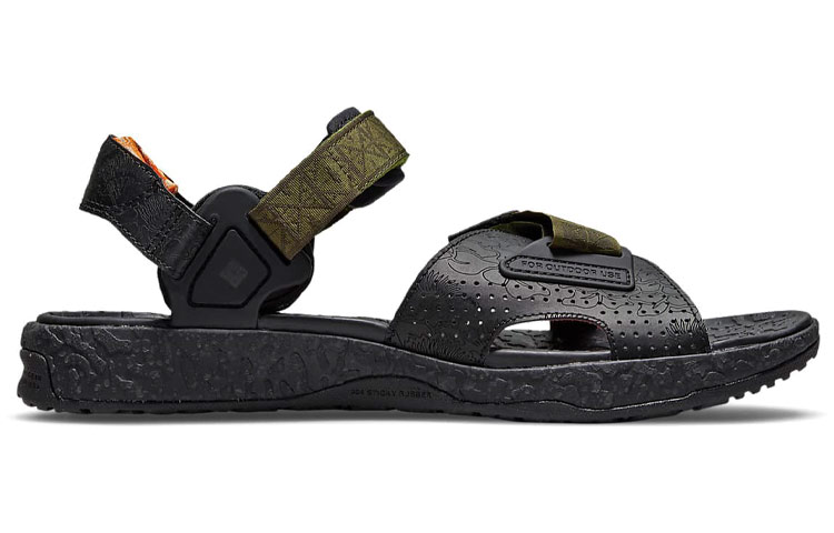 Сандалии Nike ACG (разноцветные) — Чёрный / зелёный — фото 2