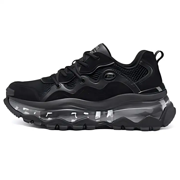Skechers Street Blo Textile, Synthetic Leather, Split Cow Leather Comfortable And Breathable Abrasion Resistant Low top