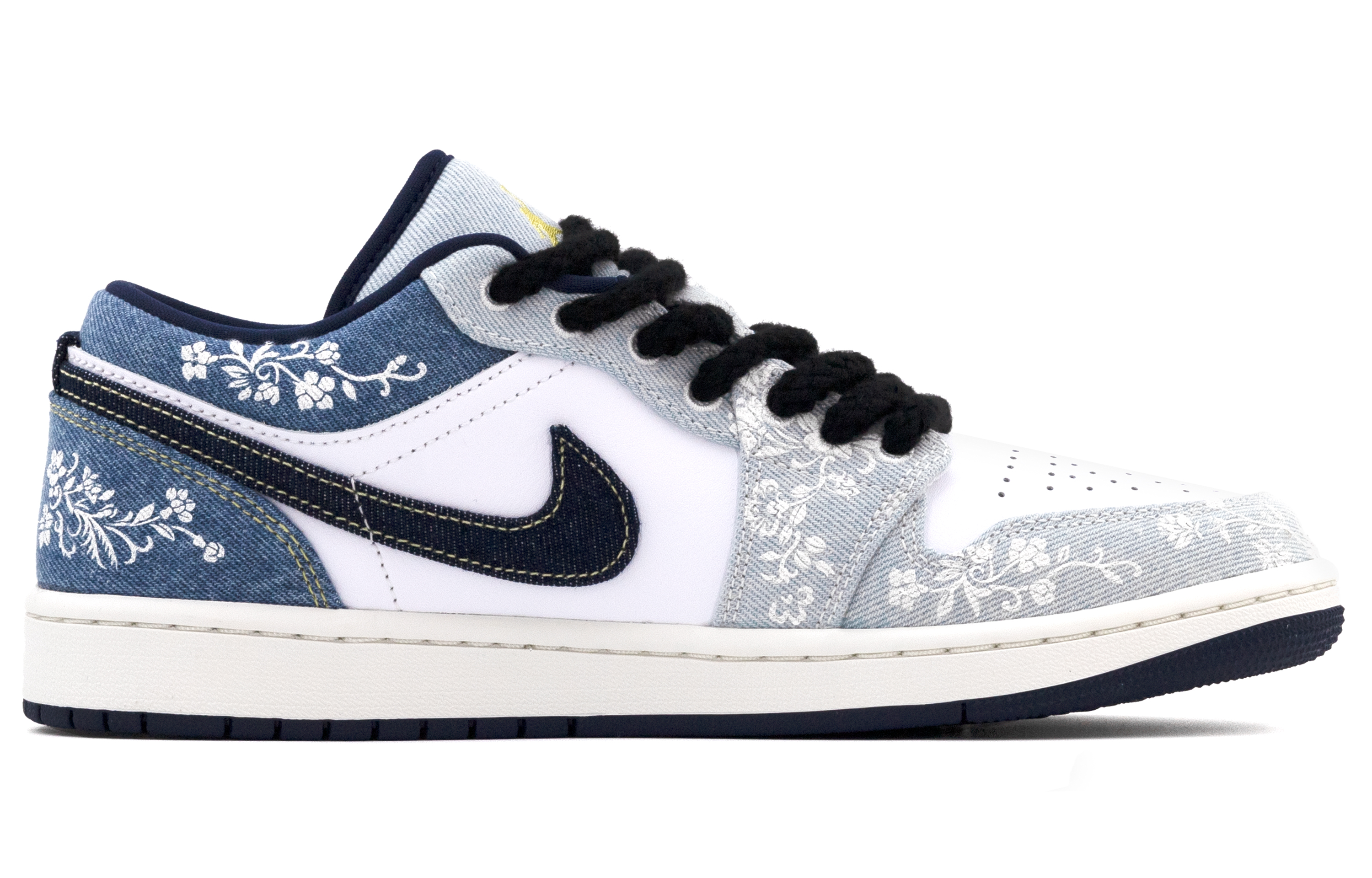 Jordan Air Jordan 1 Low top Vintage Basketball Shoes Men’s White Blue