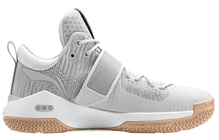 Li Ning WOW 6 Clean Letters Low top Basketball Shoes Men’s Gray White