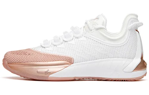 Anta Hayward GH1 low wear-resistant non-slip low-top basketball shoes men's white rose gold