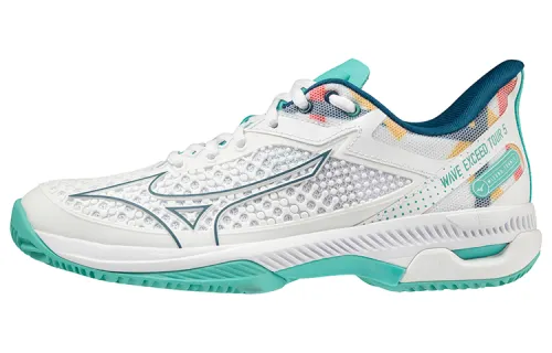Mizuno Wave Exceed Tour 5 Tennis Shoes Women's Low Top White/Blue