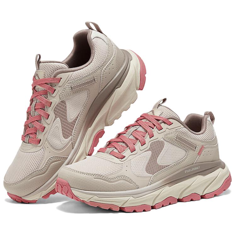 Skechers D’LUX JOURNEY Abrasion Resistant Low top Mountaineering Shoes Women’s Brown Pink