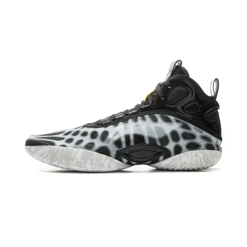 Li Ning Yushuai 19 Nuclear Core Mid top Basketball Shoes Men's Black White