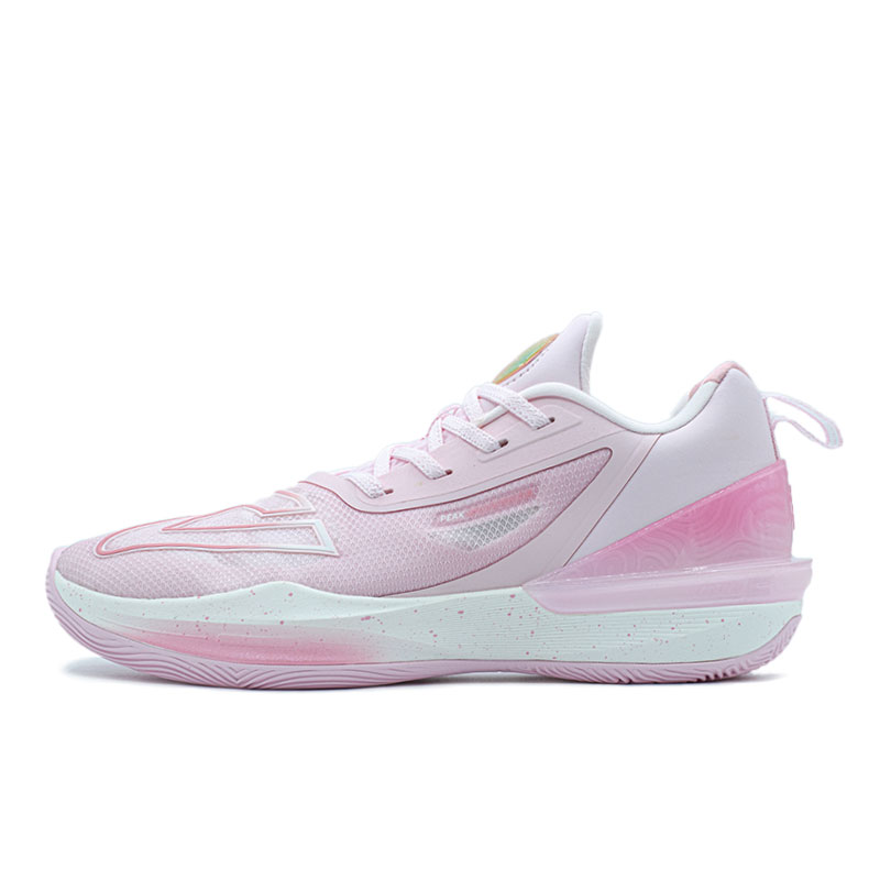 PEAK Taichi Triangle 3.0 Textile, Synthetic Leather Low top Basketball Shoes Unisex Bright Pink Red