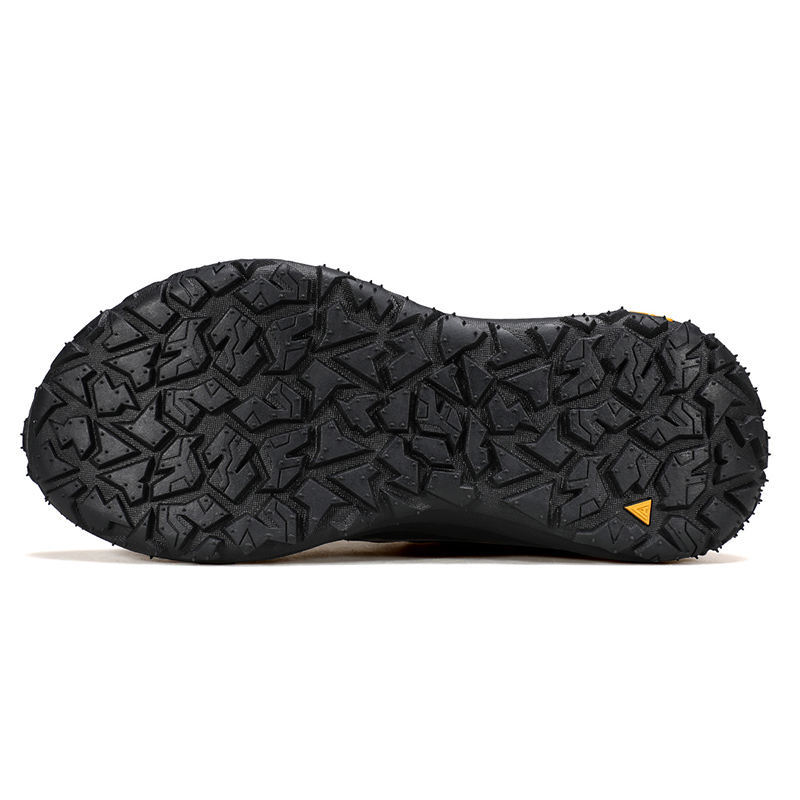 HUMTTO Cushioning Slip Resistant Abrasion Resistant Low top Hiking Shoes Men’s Black Beige