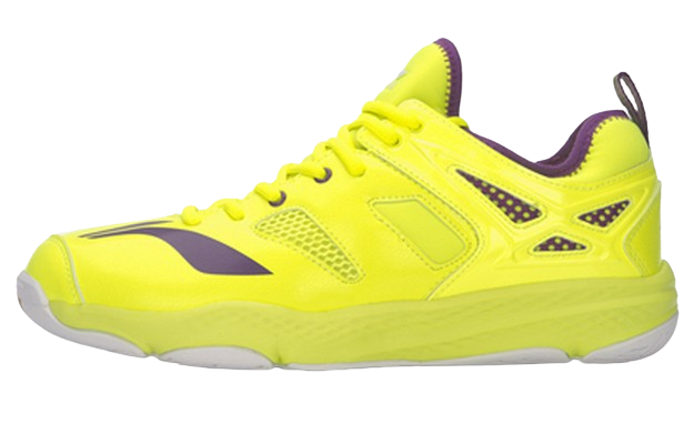 Li Ning Cloud Motion Breathable, Lightweight, Slip Resistant Low top Badminton Shoes Unisex Yellow