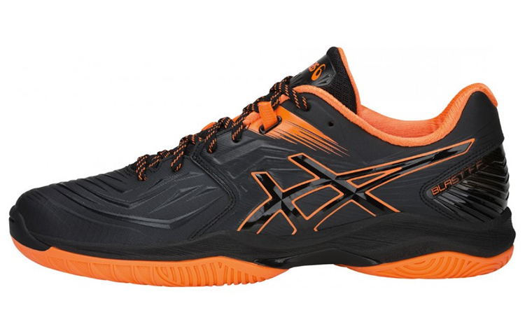 Asics Gel Blast FF Abrasion Resistant Abrasion Resistant Low top Training Shoes Men's Black Orange