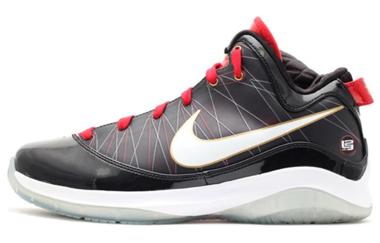 Nike Lebron 7 PS P.S. Bred mid-top retro basketball shoes men's black and red