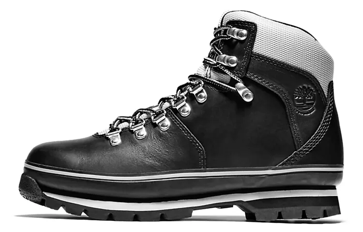 Timberland Euro Hiker Mountaineering & Hiking Shoes Women's High Top Black/Gray