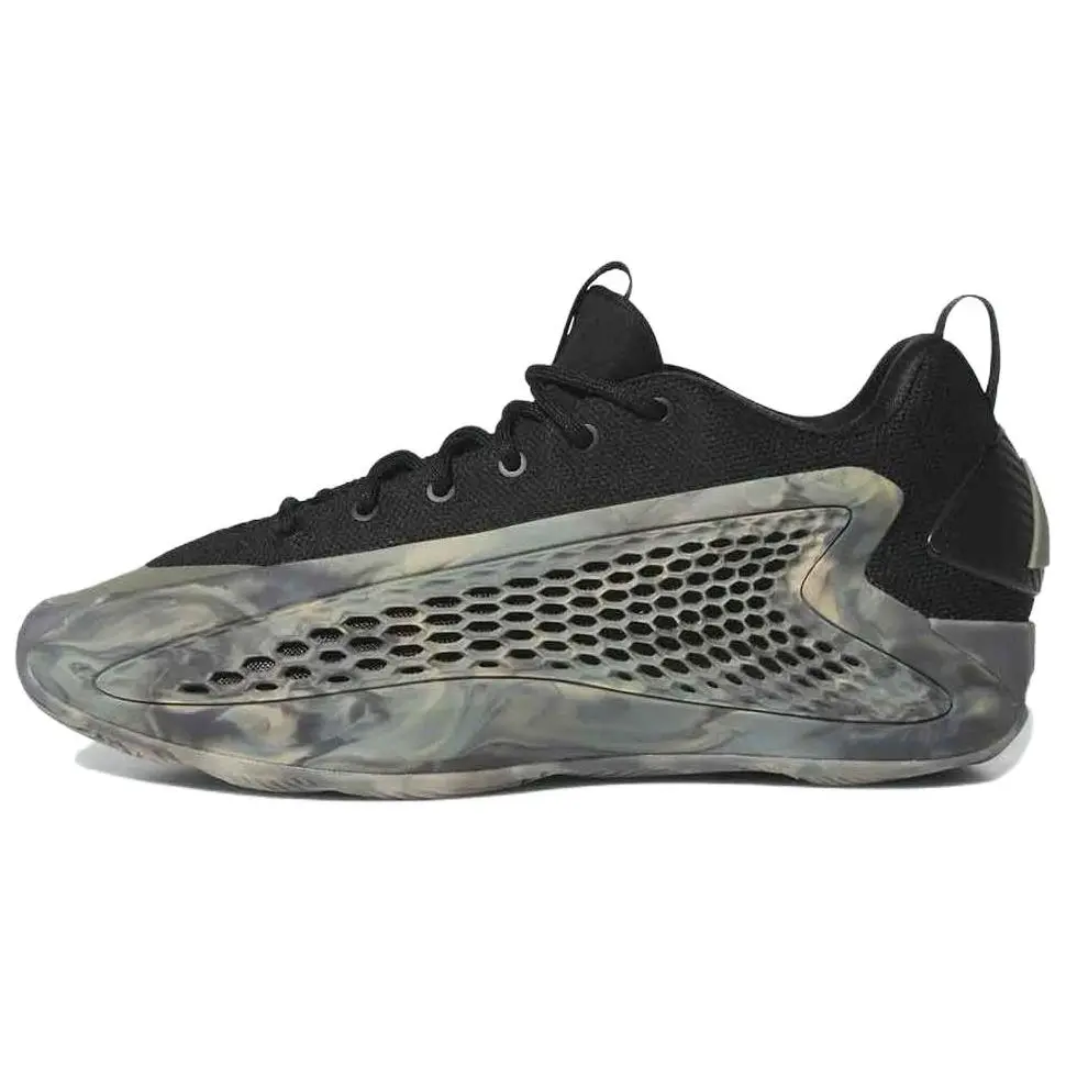 Adidas A.E. 1 Low 'MX Grey' Support Low top Basketball Shoes Men's Rising Black Camouflage