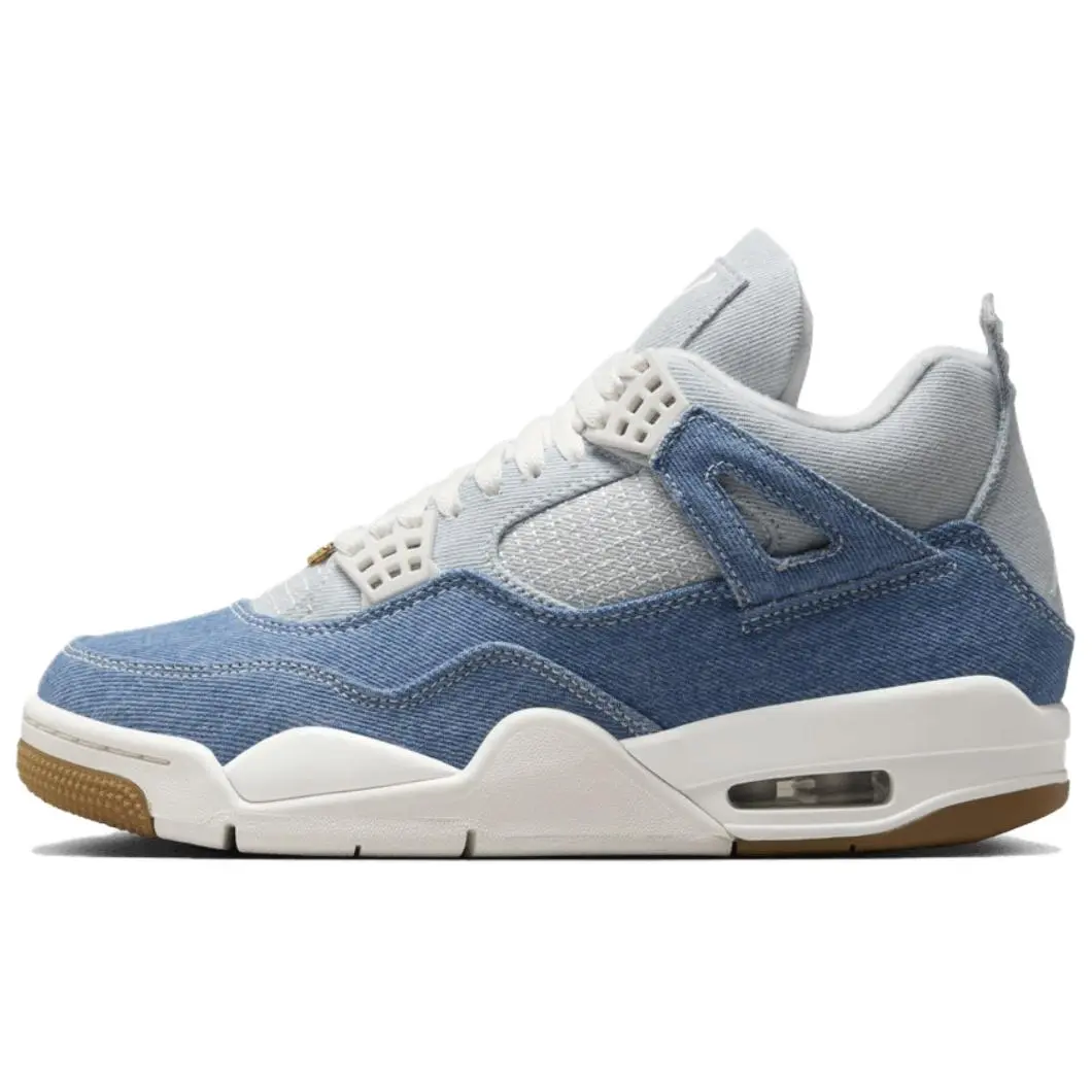 Jordan Air Jordan 4 TEX 'Worn Blue' Low top Vintage Basketball Shoes Women's White Blue