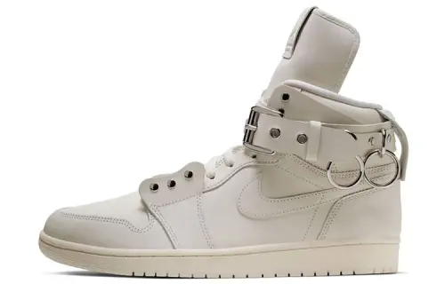 Comme Des Garçons X Jordan 1 Retro Strap High White