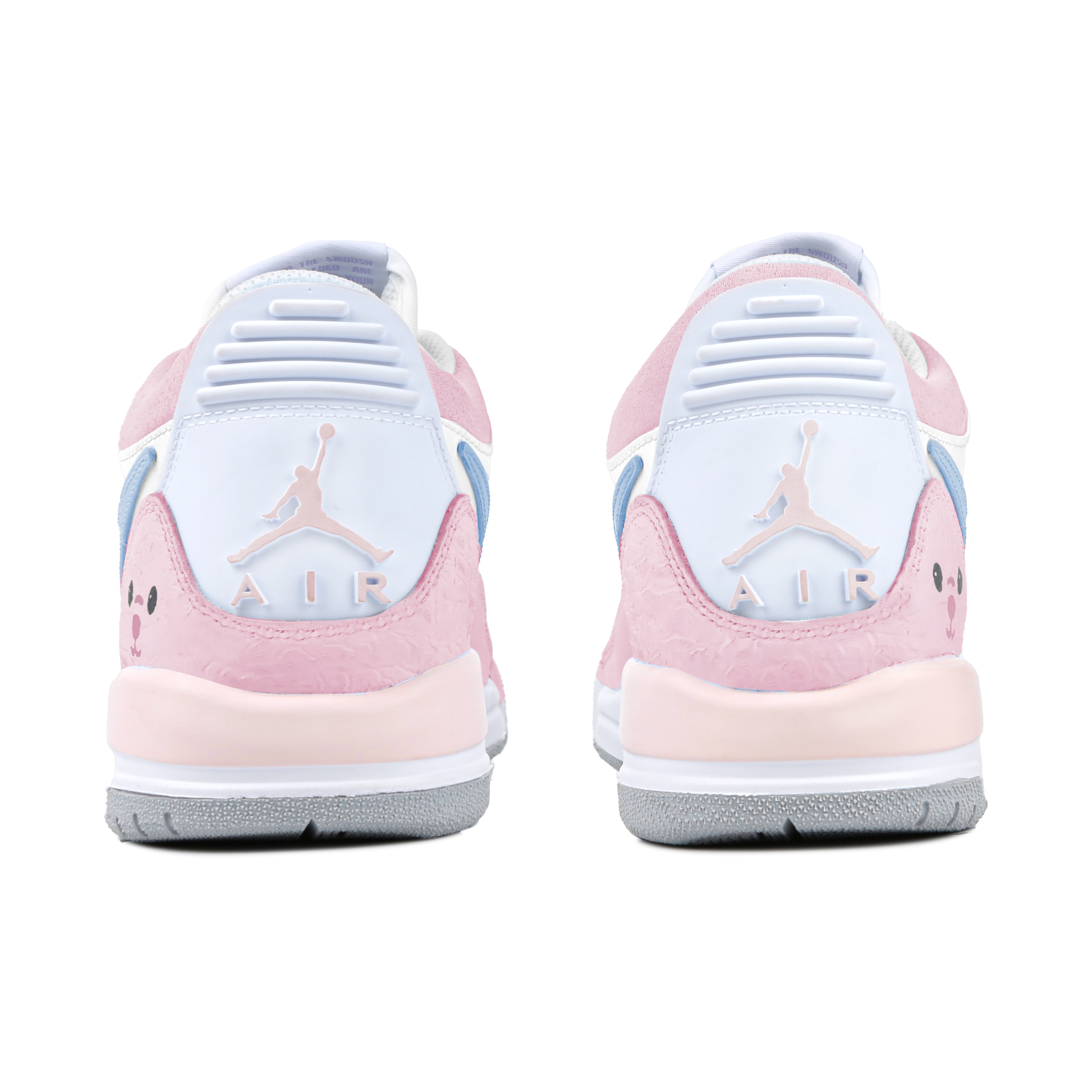 Jordan Legacy 312 Abrasion Resistant Low top Vintage Basketball Shoes Unisex Pink
