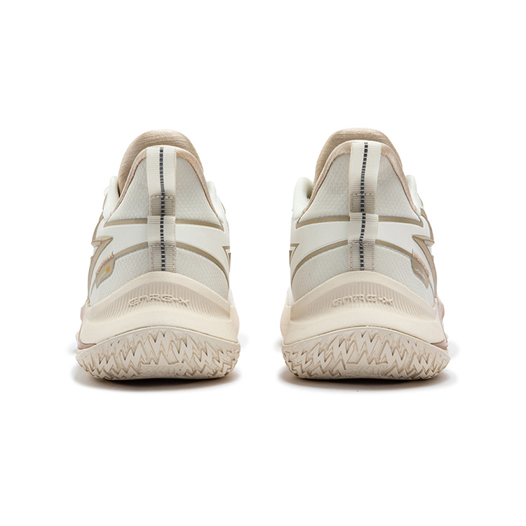 361° Cushioning Slip Resistant Abrasion Resistant Low top Basketball Shoes Men’s White Gold