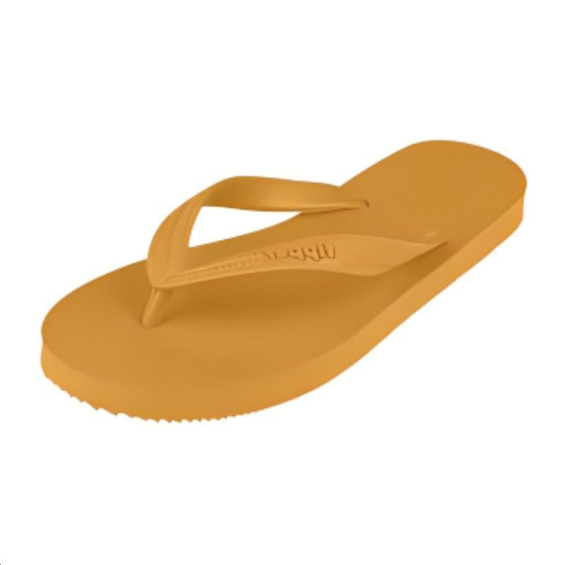 Fipper Rubber Sole Odor Resistant, Slip Resistant Odor Resistant Slip Resistant Flip Flops Unisex Desert Yellow