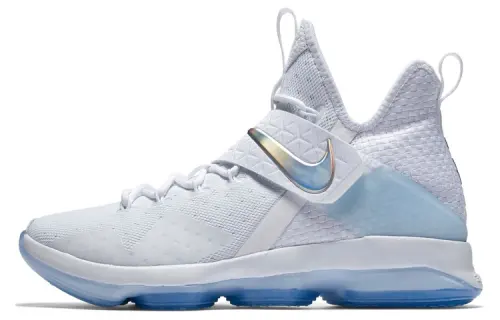 Nike Lebron 14 Comfortable, non-slip and lightweight, mid-top basketball shoes, men's silver